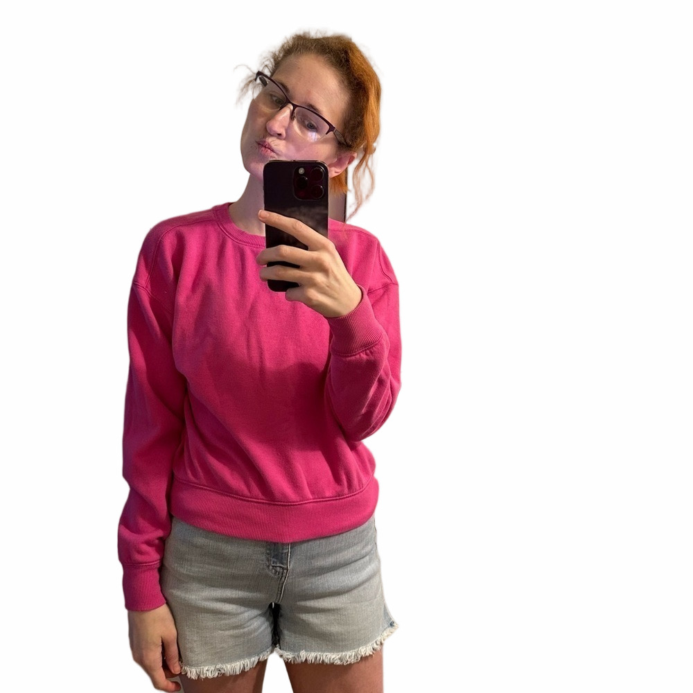 Universal Threads Pink Long Sleeve Crewneck Sweatshirt Size XSmall